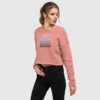 Delusion Fleece Crop Sweatshirt For Women