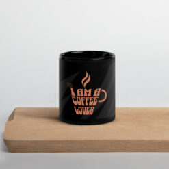 Black Coffee Lover Glossy Mug