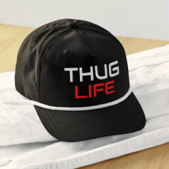 Thug Life Embroidered Golf Rope Cap