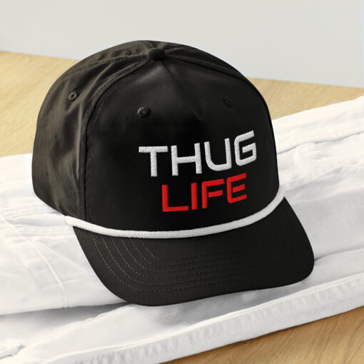 Thug Life Embroidered Golf Rope Cap