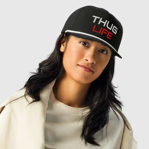 Thug Life Embroidered Golf Rope Cap