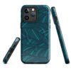 Blue Pattern Printed Unique Case for iPhone