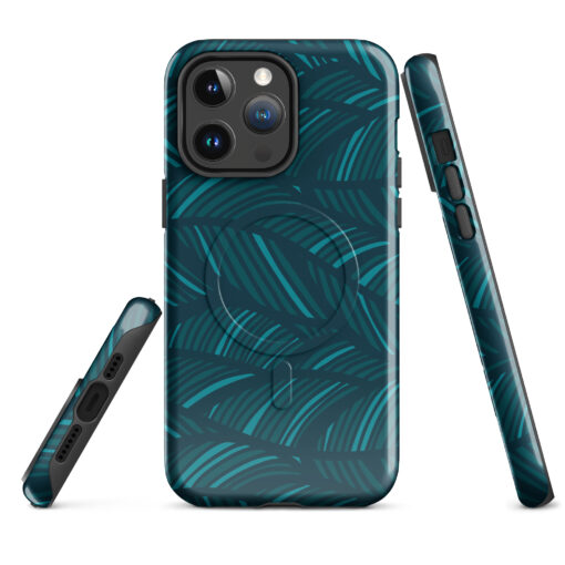 Blue Pattern Printed Unique Case for iPhone