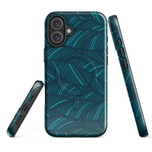 Blue Pattern Printed Unique Case for iPhone
