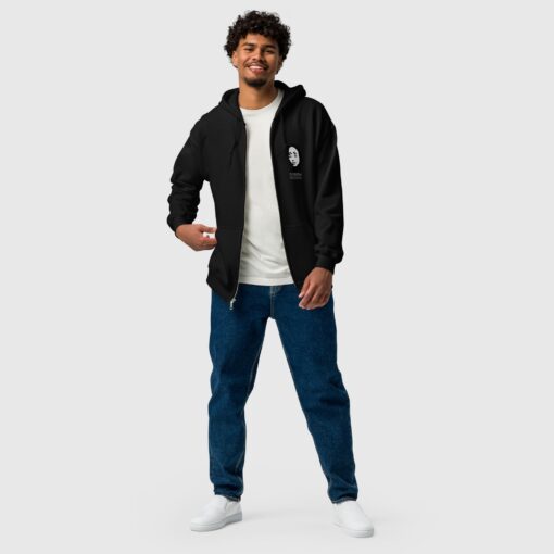 Unisex heavy blend illusion zip hoodie