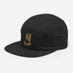 Rabbit Embroidered Five Panel Cap