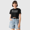 SLAVE black crop top for women – Street fashion