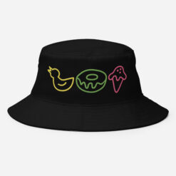 Ducky Doughnut Icecream Embroidered Bucket Hat