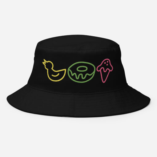 Ducky Doughnut Icecream Embroidered Bucket Hat