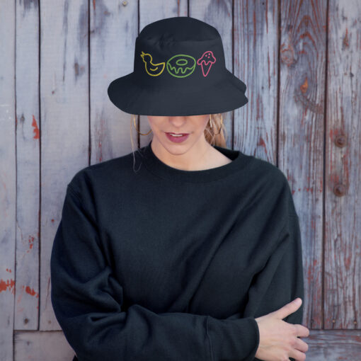 Ducky Doughnut Icecream Embroidered Bucket Hat