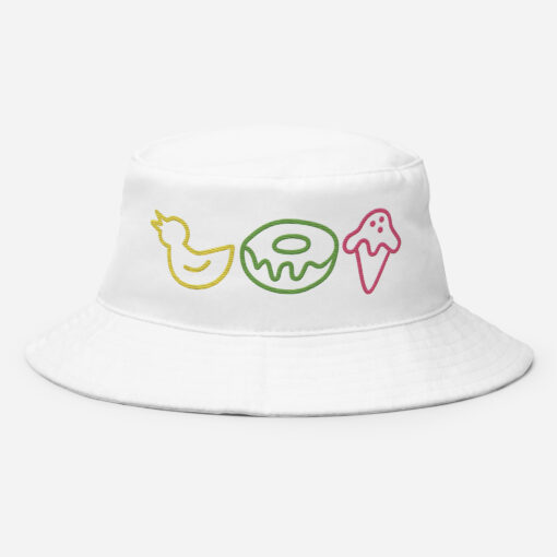 Ducky Doughnut Icecream Embroidered Bucket Hat