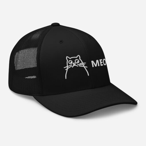 Unisex Embroidered Meow Trucker Cap