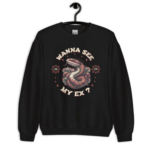 Trendy Wanna See My Ex Snake Sweatshirt for Women