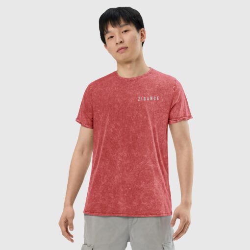 Denim Zigance Embroidered T-Shirt For Men - Image 4