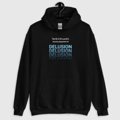 Unisex Premium Delusion Hoodie - Black / Navy