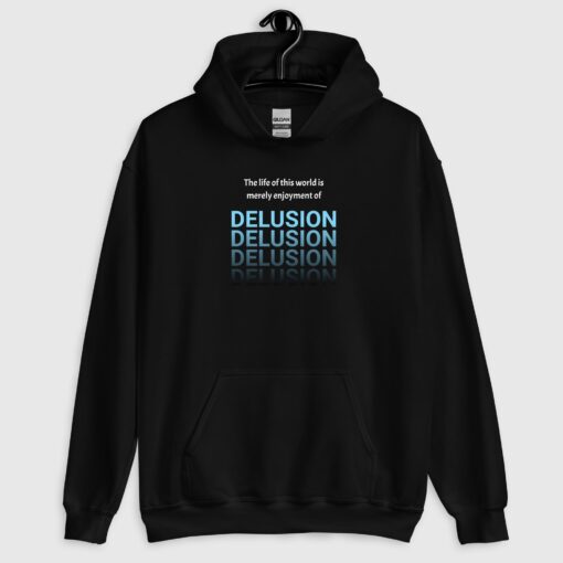 Unisex Premium Delusion Hoodie - Black / Navy