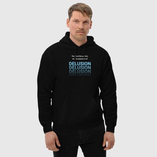 Unisex Premium Delusion Hoodie - Black / Navy