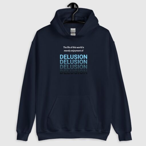 Unisex Premium Delusion Hoodie - Black / Navy
