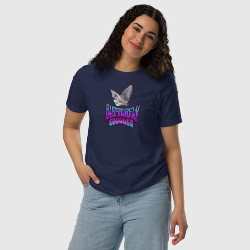Premium Butterfly Giggles Eco T-shirt for Women