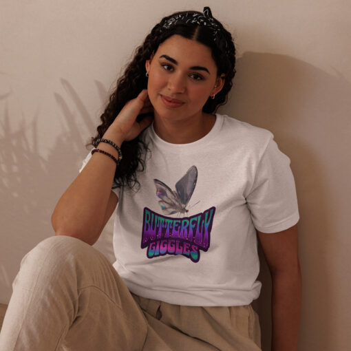 Premium Butterfly Giggles Eco T-shirt for Women