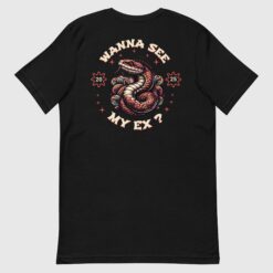 Trendy Wanna See My Ex Snake Cotton T-shirt