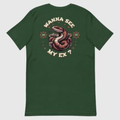 Trendy Wanna See My Ex Snake Cotton T-shirt