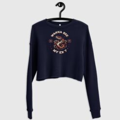 Bold & Stylish My Ex Snake Crop Sweatshirt for Women