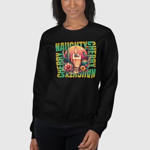 Elegant Naughty Cherry Sweatshirt for Women