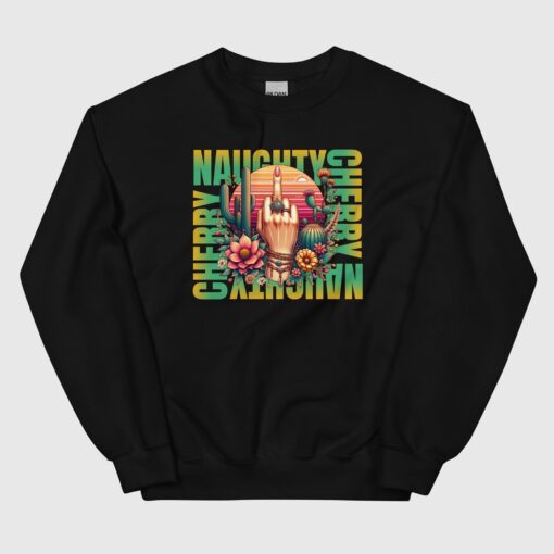 Elegant Naughty Cherry Sweatshirt for Women