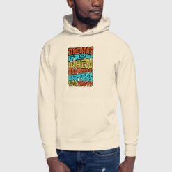 Premium Quality Dreams Grow Motivational Hoodie for Men