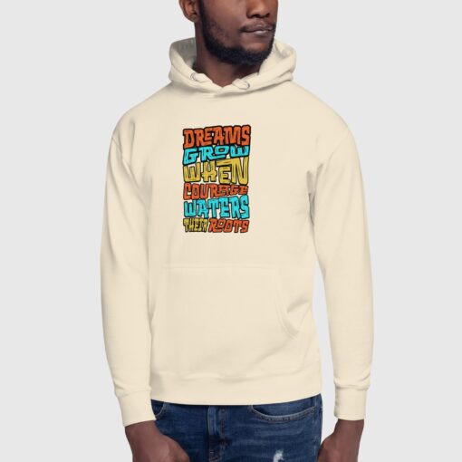 Premium Quality Dreams Grow Motivational Hoodie for Men