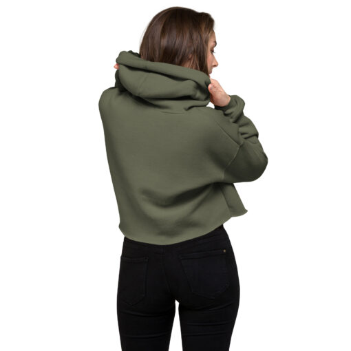 Keep or Throw Attitude Crop Hoodie for Women