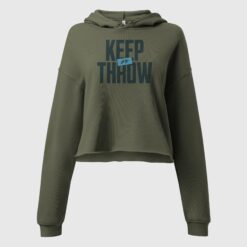Keep or Throw Attitude Crop Hoodie for Women