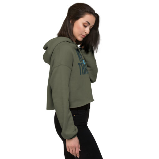 Keep or Throw Attitude Crop Hoodie for Women